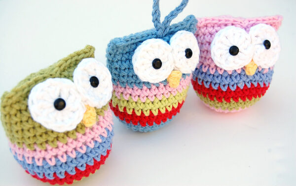 Owl Christmas Ornaments Knitting/Crochet Pattern